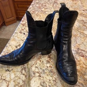 Henry Beguelin Black Leather Chelsea Boots